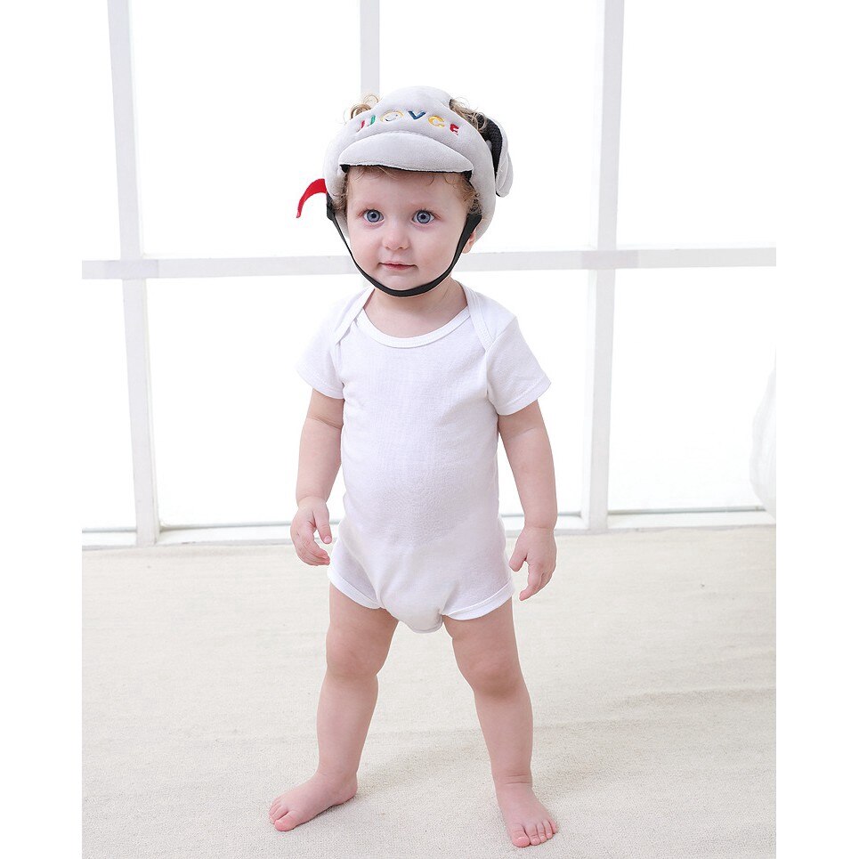 Sikkerhedshjelm småbørnspude kofanger motorhjelm anti-kollisionshætte hat åndbar babysikkerhed børnesikkerhed babyhovedbeskytter