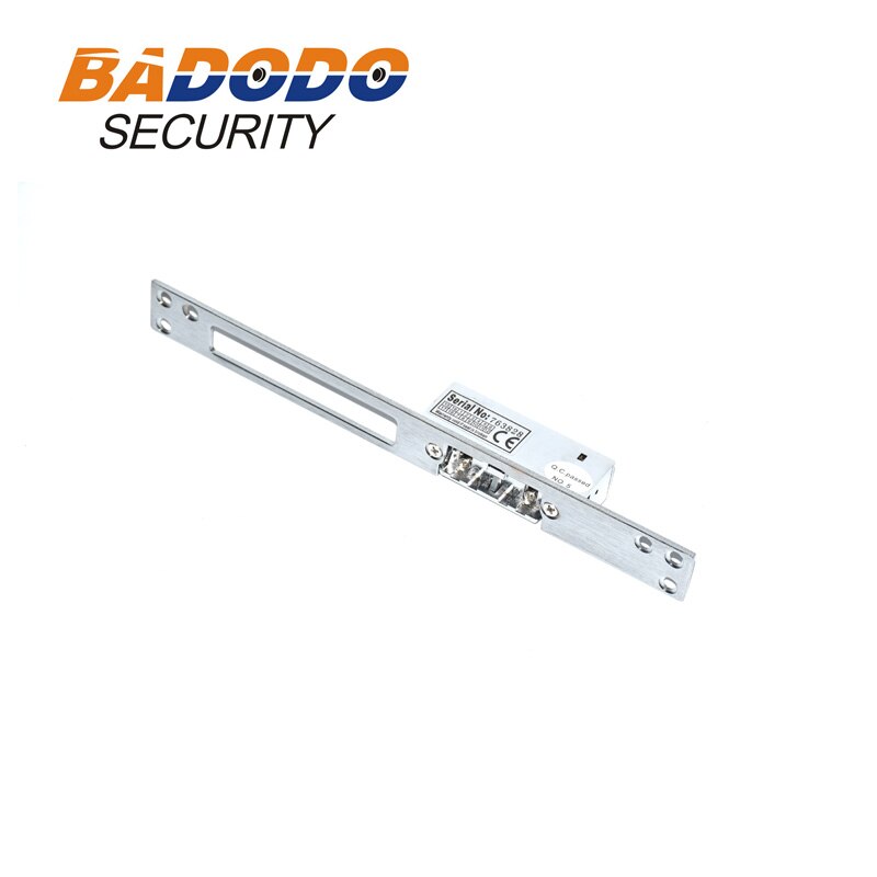 Long Narrow Plate EU Door Gate Lock Electric Strike Fail safe/Fail secure adjustable for access control