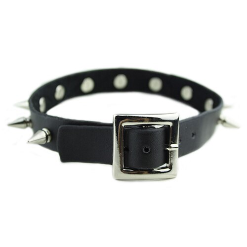 Góticos hombres mujeres Unisex de cuero de imitación remache de punta de la gargantilla de joyería de collares Punk gargantilla joyería Punk Spike