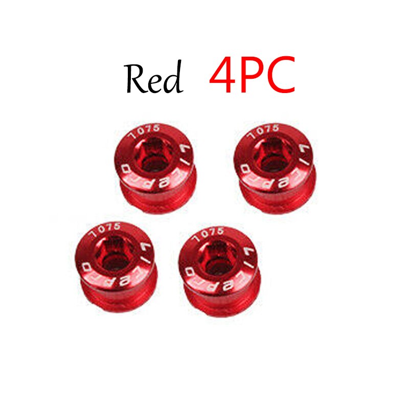 5Pcs Litepro 8.5Mm Mtb Kettingblad Bouten Double/Triple Speed Disc Aluminium Fiets Crankstel Bouten Mountain Road fietsen Onderdelen: 8.5mm-Red-4PCS