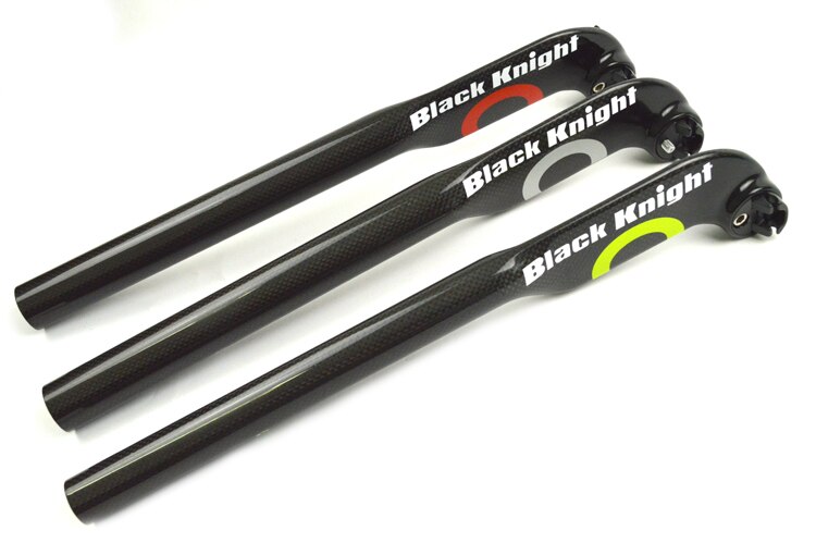 Noir knight AERO fibre de carbone route vélo tige de selle vtt vélo tige de selle offset 5mm 25mm carbone cyclisme pièces 31.6/30.8/27.2 MM