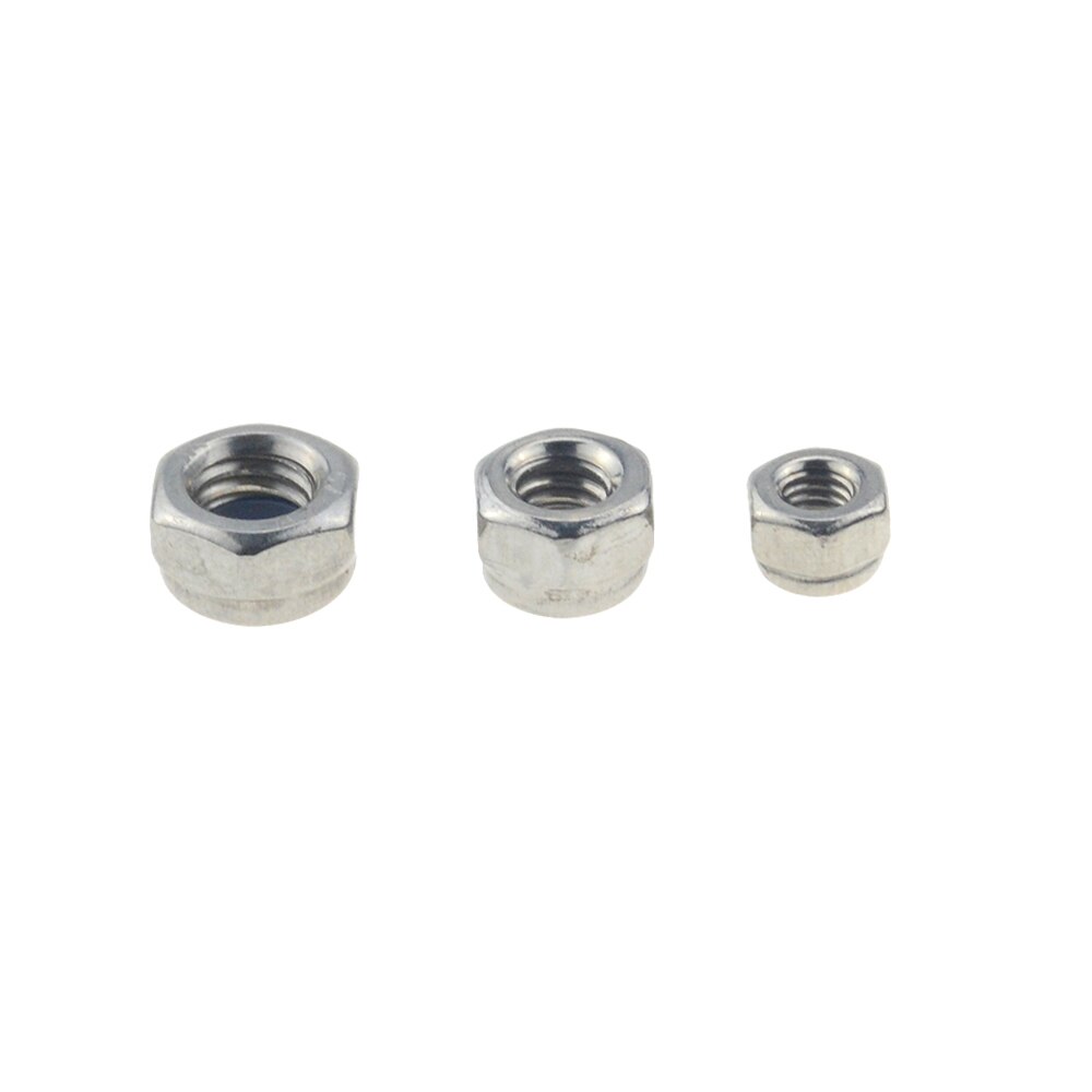 M2 m2.5 m3 m4 m5 m6 m8 m10 m12 304 roestvrijstalen zeskant nylon inzet borgmoer zelfborgende borgmoer borgmoer