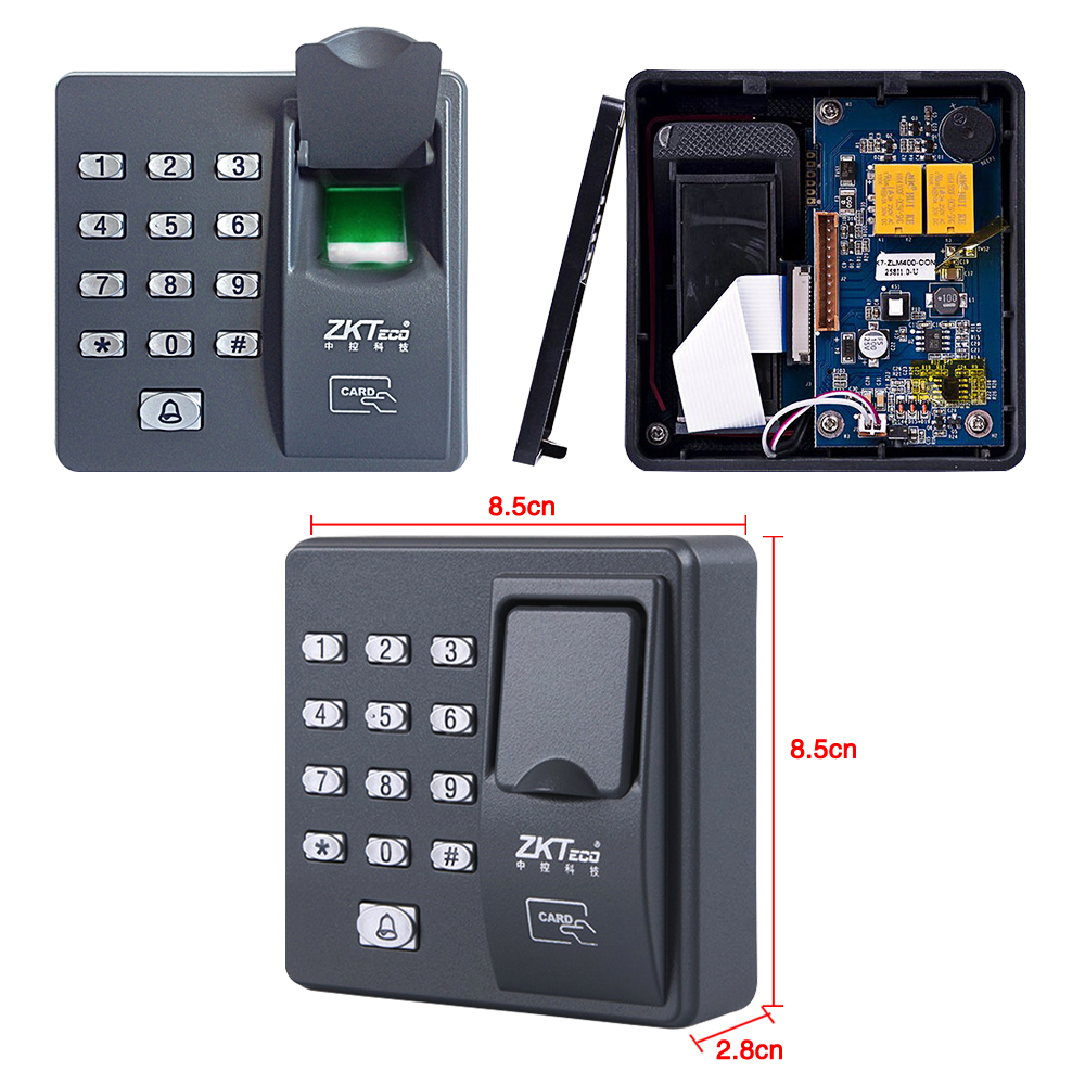 RFID Fingerprint Access Control Keypad Biometric Finger print Reader System Access Controller Keyboard Password + 10pcs Keyfobs