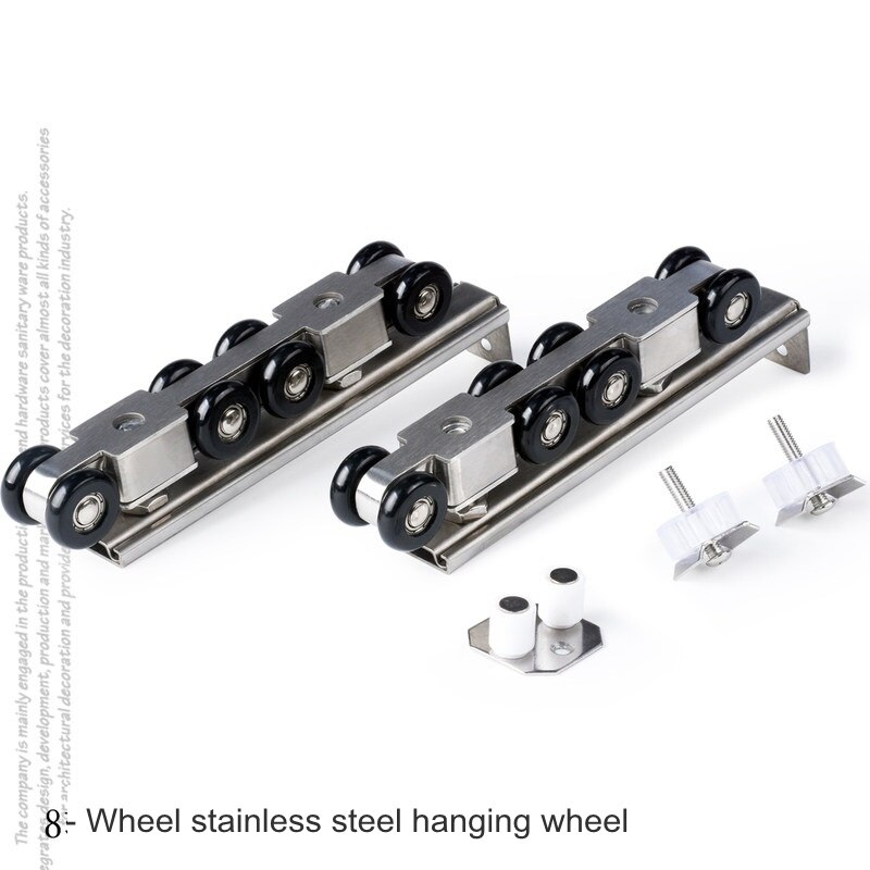 Heavy-duty Sliding Door Pulley Bathroom Kitchen Door Hardware Rollers Barn Door Rollers Pulley Sliding Hanging Wheel 1 SET