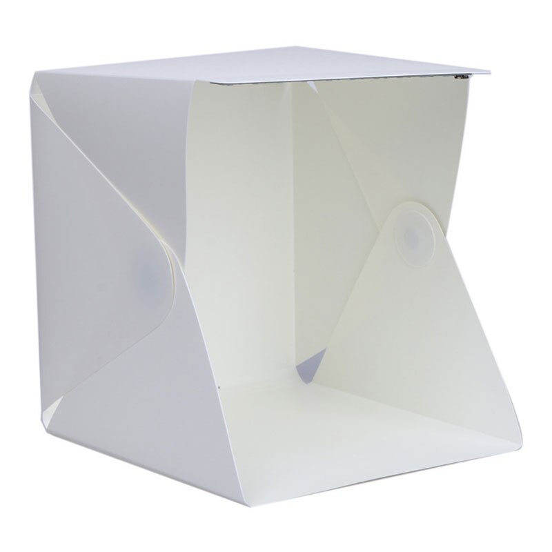 Bærbar mini folding lightbox fotografering studio softbox led lys soft box til telefon dslr kamera foto baggrund