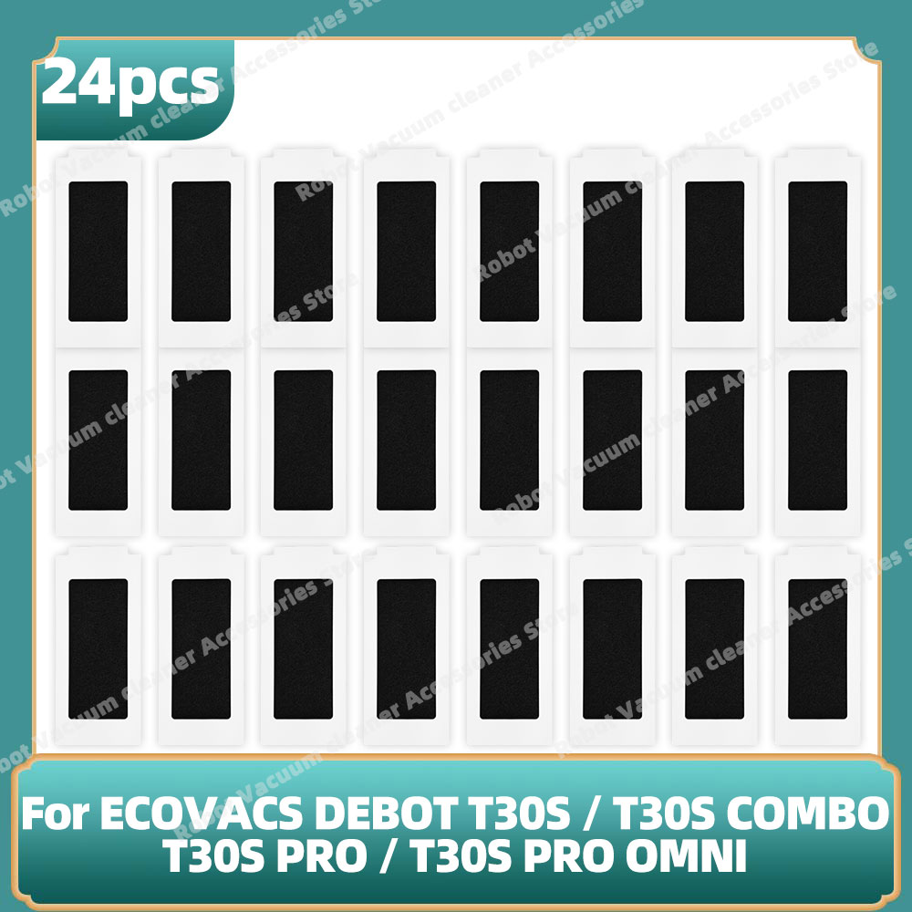 Compatibile per ECOVACS DEBOT T30S / T30S COMBO / T30S pro / T30S pro OMNI / T30S AI Parti Principale Spazzola Laterale Filtro Mocio Sacchetto per la Polvere: Grigio scuro