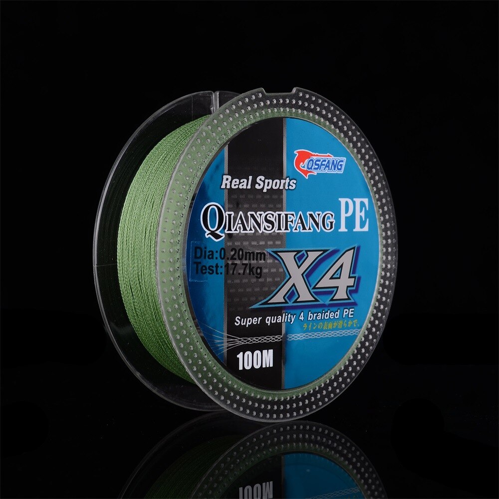 Linha de pesca linha de pesca dyneema 100 m 0.2 #-10.0 #4 série verde do exército linha de pesca linha de pesca linha de isca