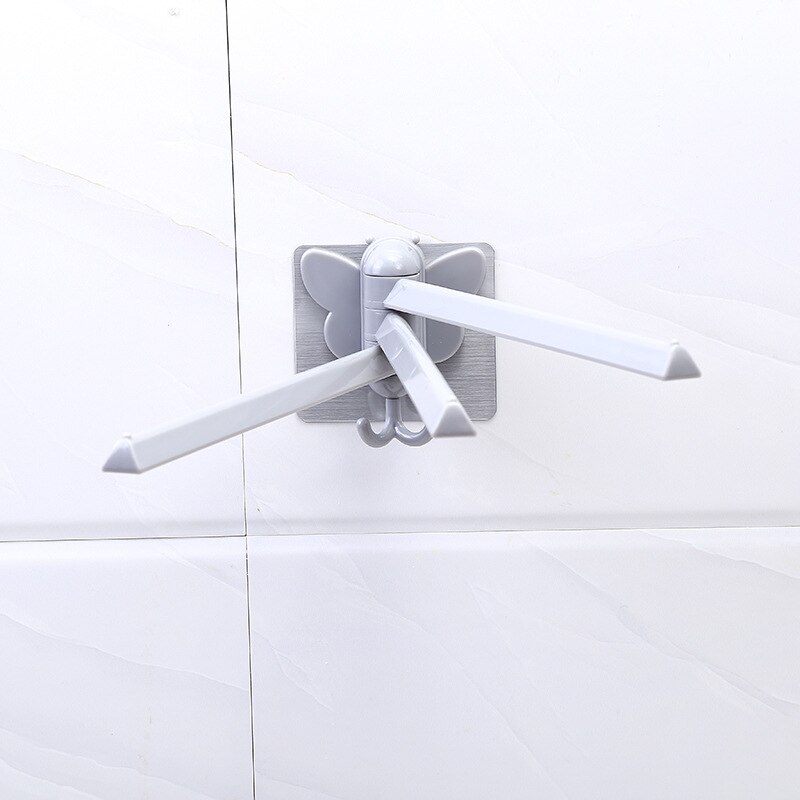 1pcs Plasic Towel Bar Rotating Towel Rack Bathroom Kitchen Wall-mounted Towel Rack Holder Hardware Accessory