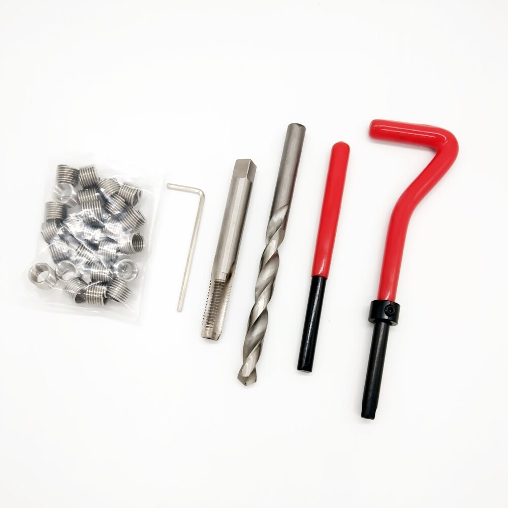 25PCS Car Engine Block Restoring Damaged Thread Repair Tool Kit M3 M4 M5 M6 M7 M8 Auto Helical Coil Insert Garage Tools