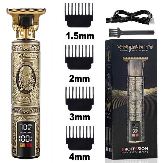 Elektrische Bald Head Tondeuse Trimmer Voor Mannen Oplaadbare Maaier Kapper Scheren Machine Vintage Kapsel Cutter Cordless: Man