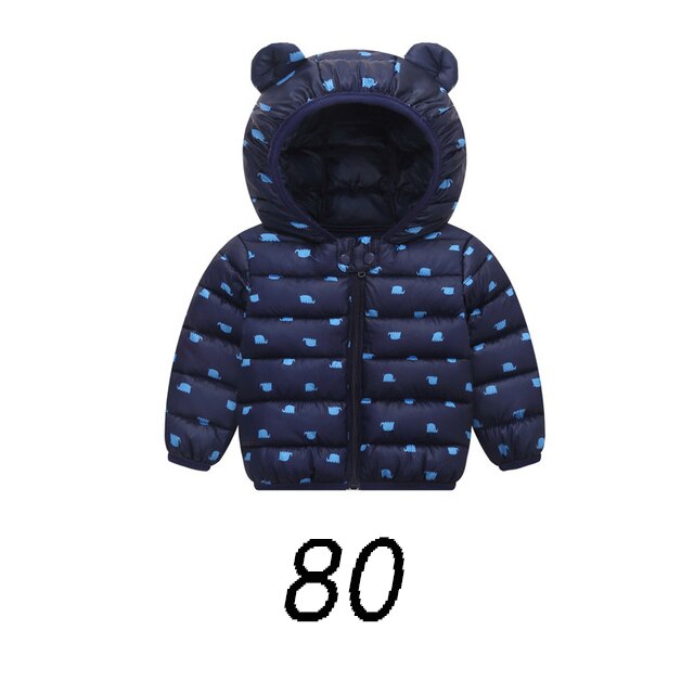 Medoboo bébé hiver manteau filles garçons enfant veste bébé vêtements -nés combinaisons Snowsuit à capuche veste manteau hauts vêtements d'extérieur: ME0201-N80