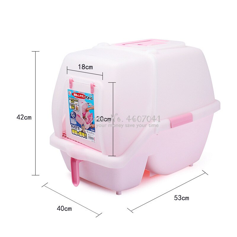 Caja grande de arena de doble capa para gatos, inodoro completamente cerrado con rejilla, nido para gatos, antisalpicaduras, suministros Extra para mascota grande