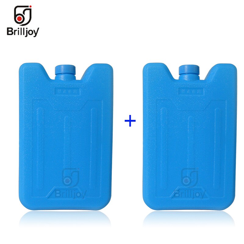 HDPE Ice water filled box 600ml Absorbent polymer resin box Plane type Ice box for Lunch bags and cooler bags large capacity: 2 Blue