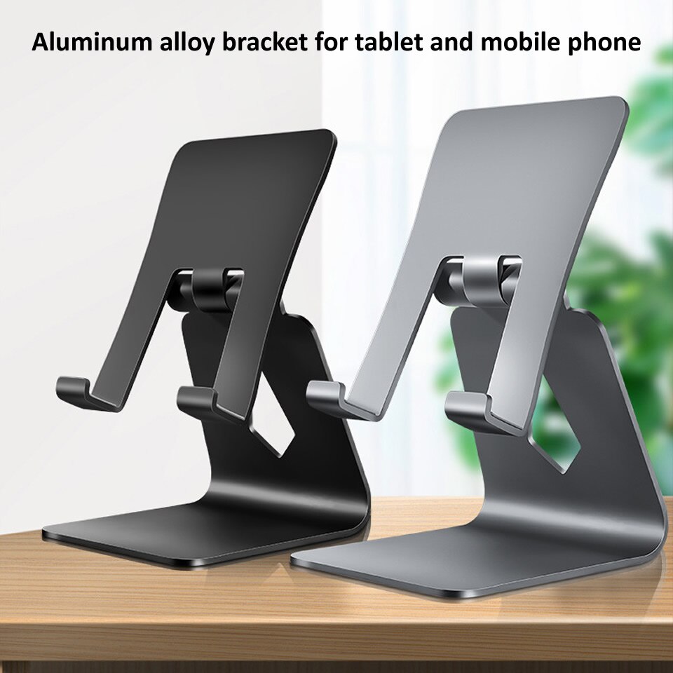 OUTMIX Desktop Holder Tablet Stand for ipad 9.7 10.2 10.5 11 12.9 inch Rotation Aluminium Tablet Stand Secure for Samsung Xiaomi
