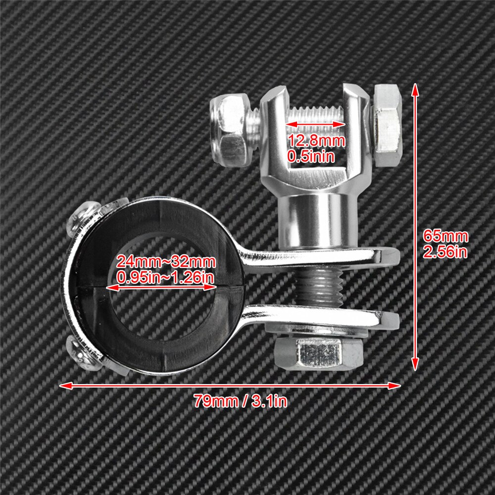 Motorcycle 32mm Highway Guard Footrest Foot Peg Mount Clamp kit Bracket Chrome For Harley Touring Dyna Softail Sportster XL