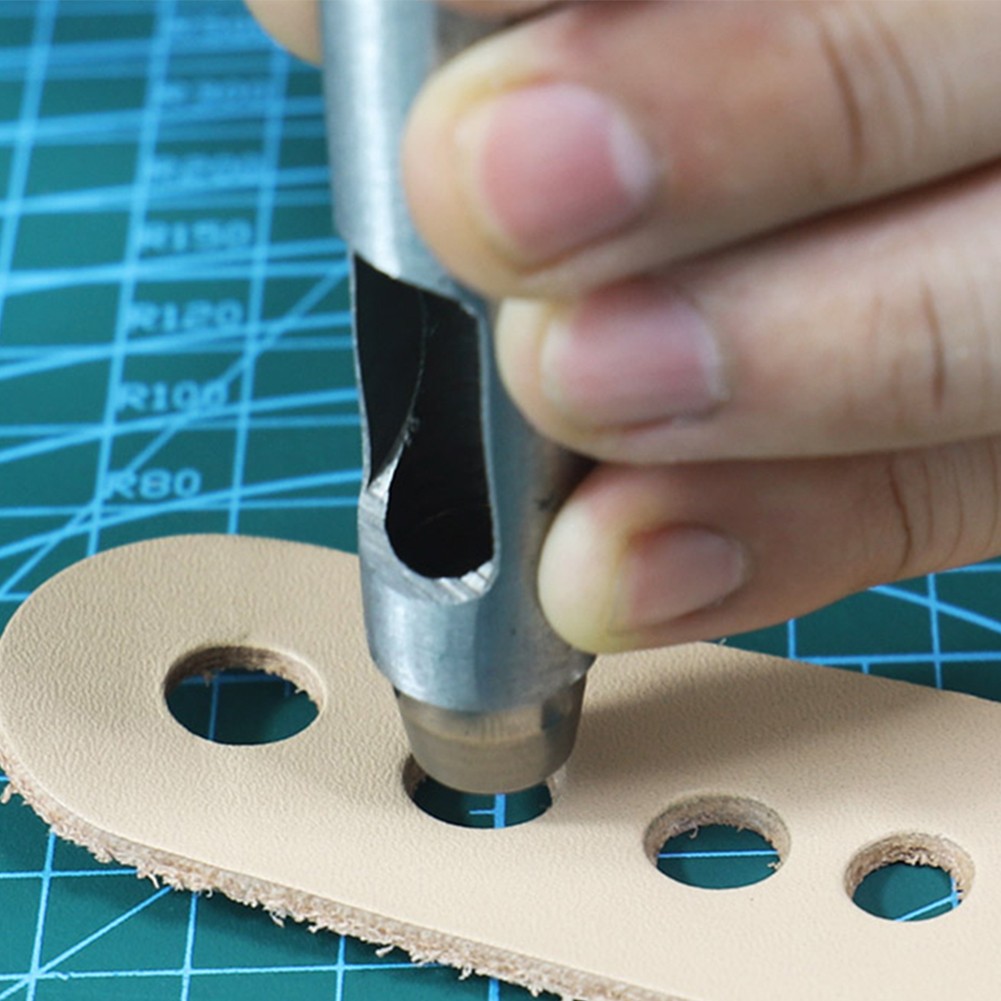 Stanzen Leder Loch Punch Leder Handwerk Hohl Locher 0,5mm-10mm Für Metall Dichtungen Leder Punch Werkzeuge