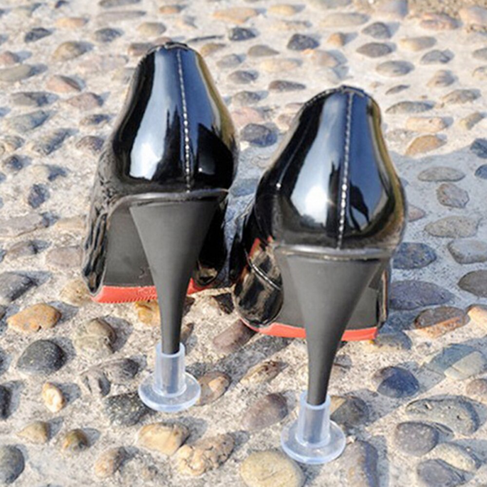 1 Par de Protectores de Tacón Alto Cubierta de Tacones de Baile Latino Tapones Antideslizantes de Silicona para la Boda