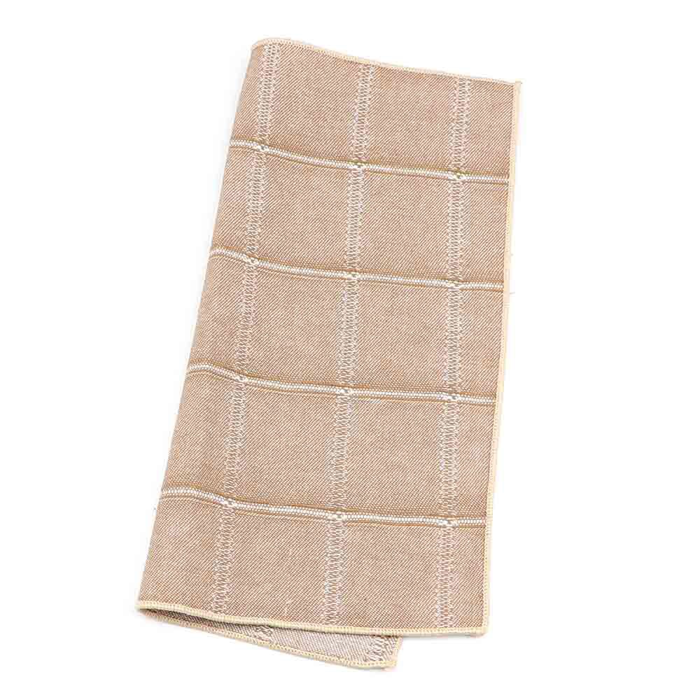 Bomuld stribet plaid brun grå grøn herre lommetørklæde lomme firkantet klassisk hankie jakkesæt tilbehør afslappet vintage: 5