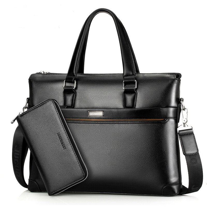 Maleta sacoche homme bolso hombre maletin cuero bolsa masculina läderportfölj laptop advokat porte dokumentväskor för män