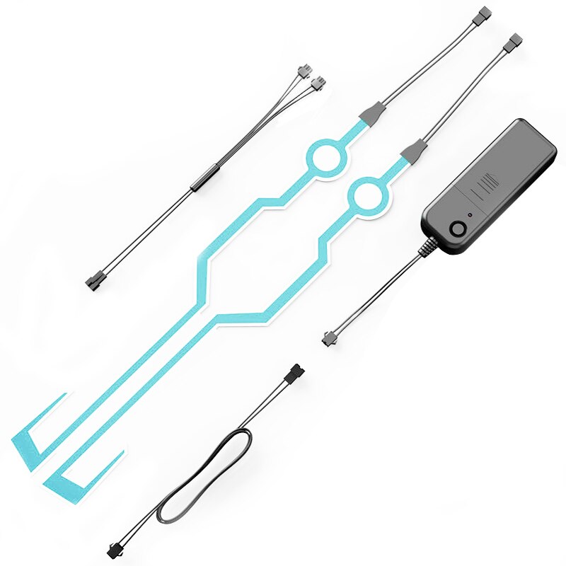 2 stücke Motorrad Helm Licht LED DIY Schwarz Helm LED Licht Motorrad Sicherheit Reflektierende Streifen Änderung Neue: 4