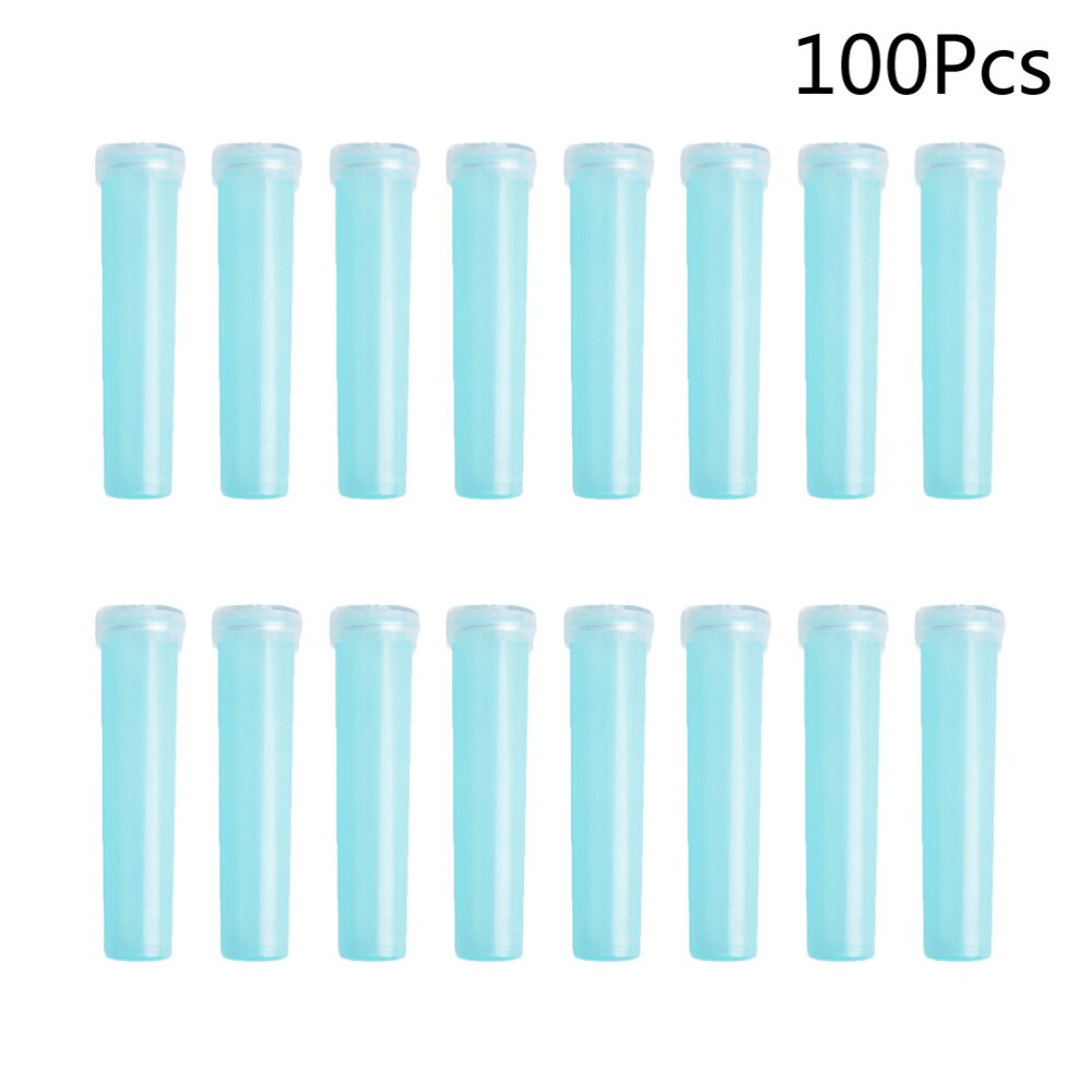 Tubos de agua florales para flores, tubos de agua florales para cultivo nutritivo fresco, almacenamiento de agua, suministros para tienda de flores de prueba pequeña (azul cielo), 100 Uds.