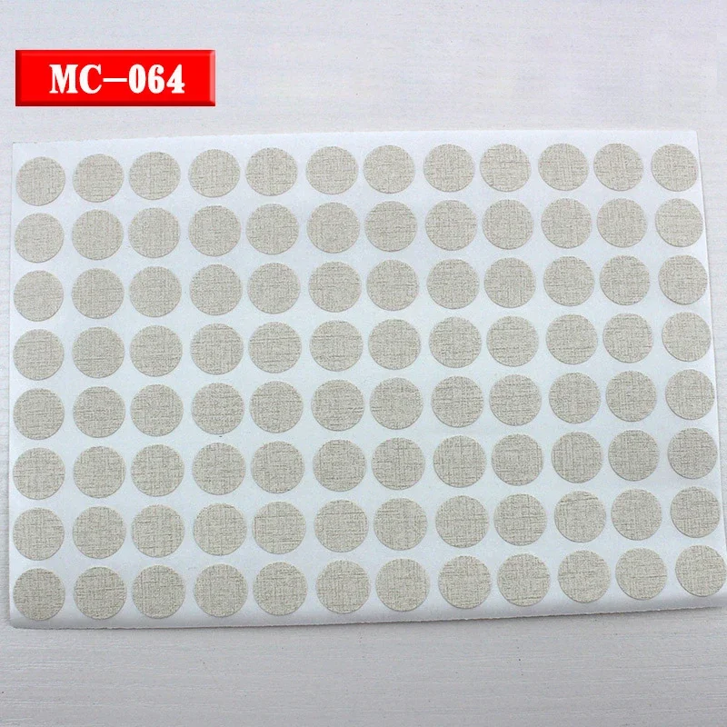 96 stuks 15 mm houten meubilair zelfklevende schroefdop cover gat stickers hout ambachtelijke bureau kast lade kunst sticker ornament: MULTI