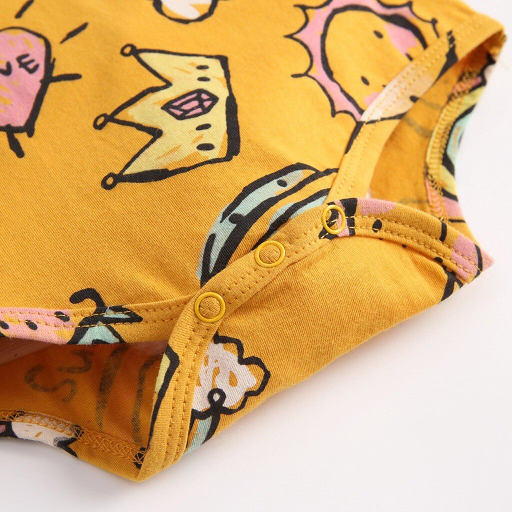 Bébé garçons filles dessin animé impression body -né infantile bébé à manches longues barboteuse Onesies enfant en bas âge doux vêtements barboteuses pour 0-3y