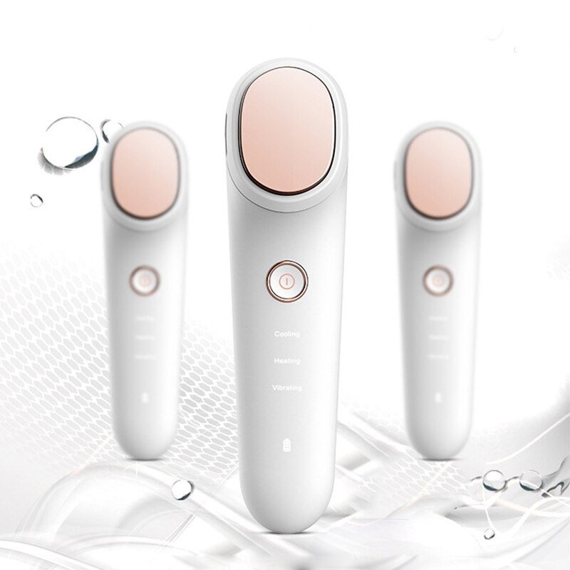 Masajeador Facial de iones galvánico, rejuvenecimiento con compresión de hielo, masaje de belleza, vibración, antiarrugas, limpieza profunda de poros