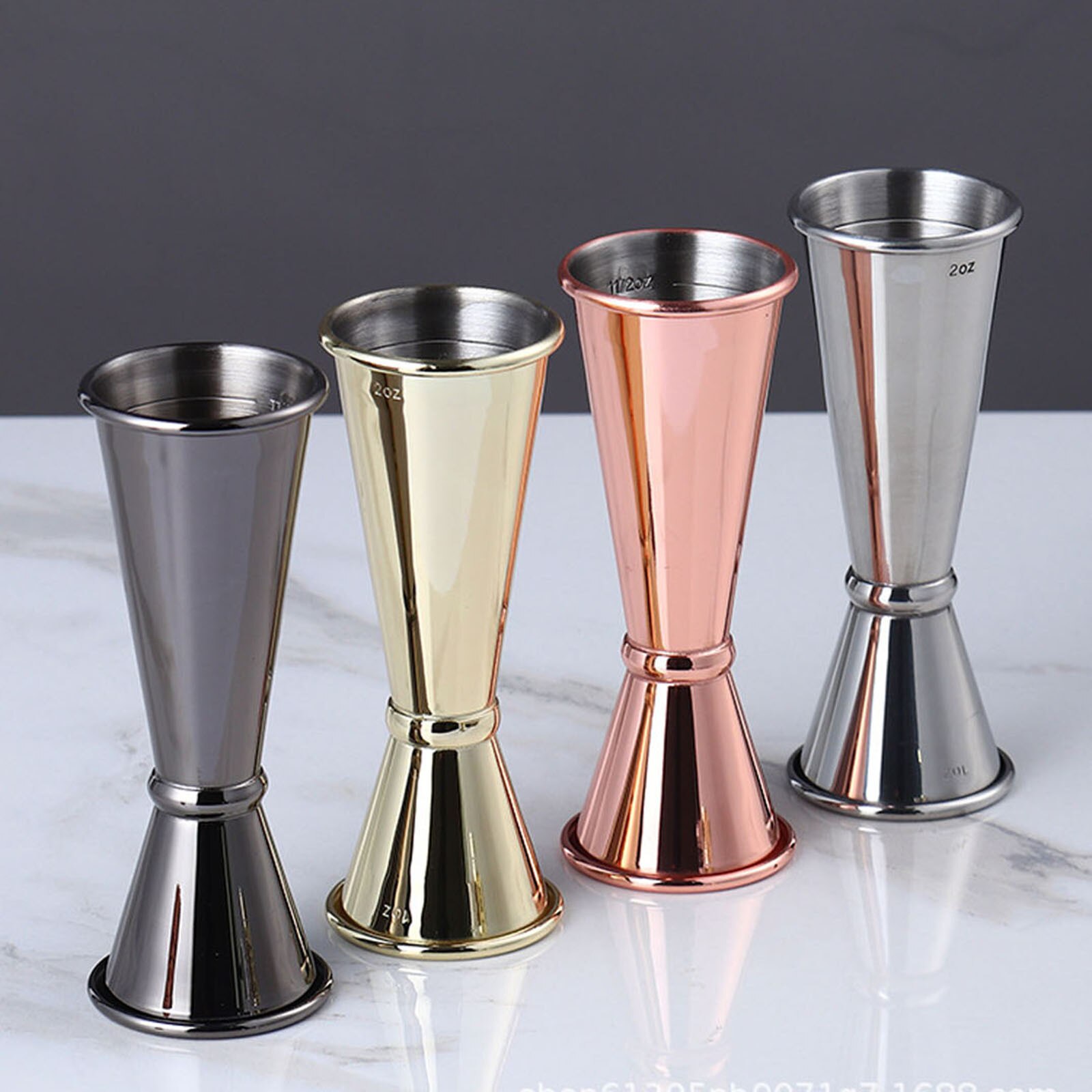 Stainless Steel Measuring Cup Double Head Measuring Tool Ounce Alcohol Whiskey Cocktail Drink Wine Shaker Home Bar Tools 30/60ml