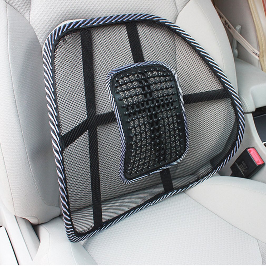 Cadeira de verão assento massagem massageador volta apoio lombar malha ventilar almofada assento do escritório carro ótimo relaxar massagem apoio