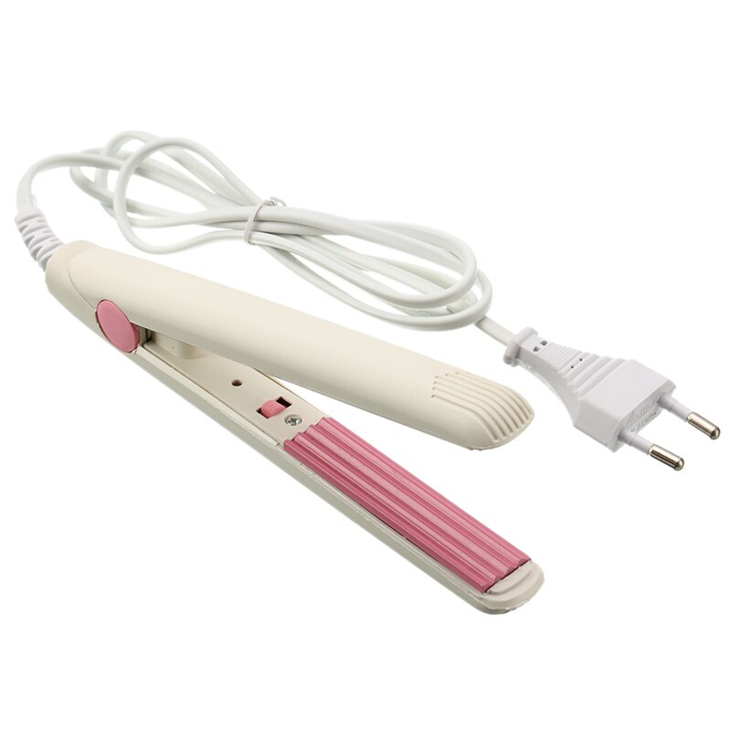 Mini krullen stijltang toermalijn keramische krultang golvende haarstijltang stylingtools volume haarkrultang eu stekker: Wit