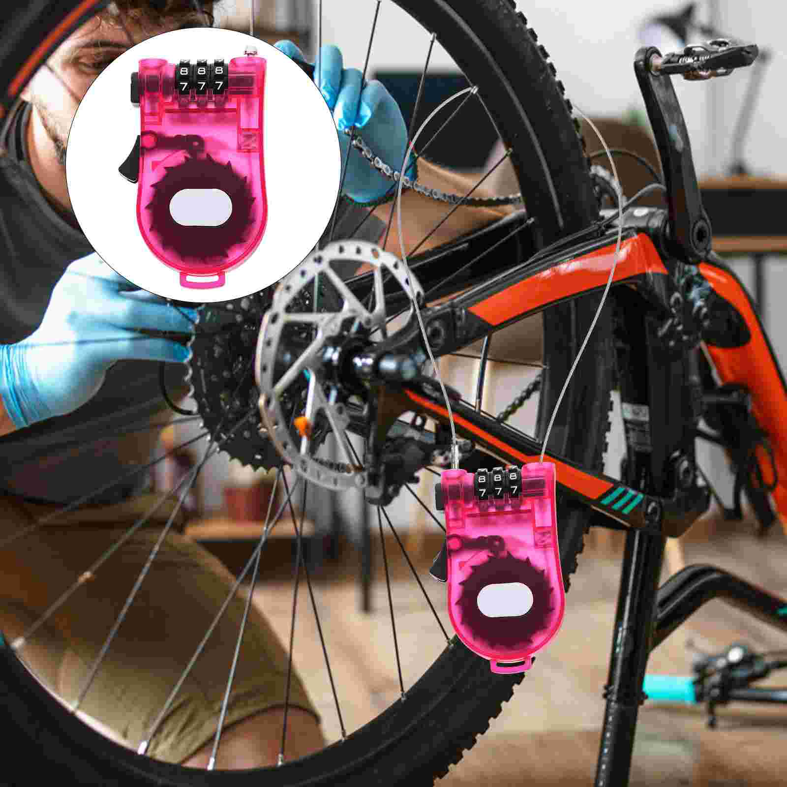 Serrure à combinaison antivol pour vélo, serrure de sécurité codée pour montagne, câble de Ski, planche Portable, Scooter pour enfant