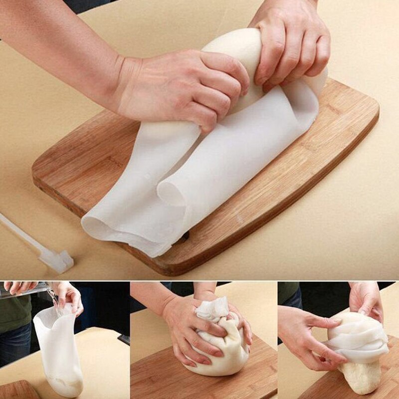 Funda para amasar de silicona, bolsa mezcladora de harina, versátil, mezclador de masa para pan, pastelería, Pizza, herramientas de cocina