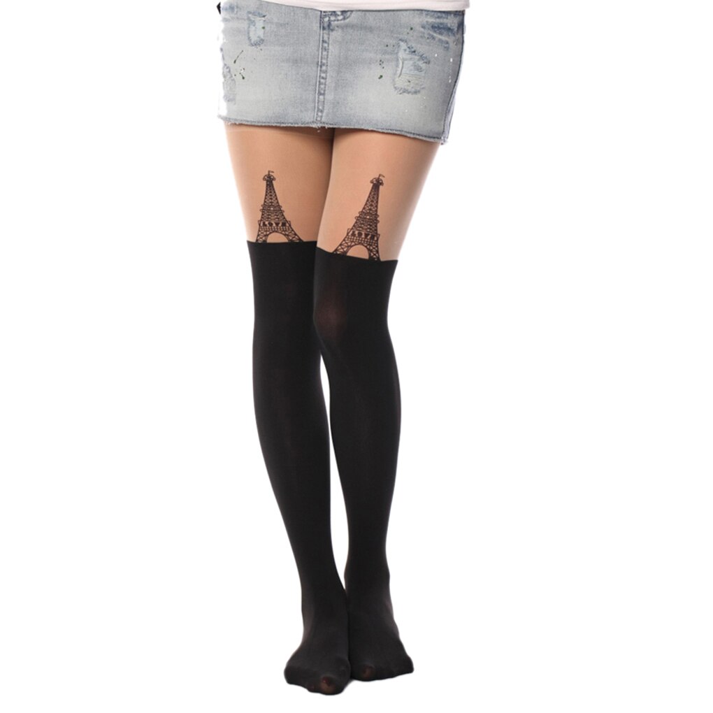 Katten tatoeage cartoon 18 stijl herfst winter nep kousen vrouwen meisje: No 4