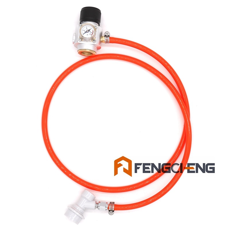 Soda CO2 Mini Gas Regulator Gas Line Corny Cornelius Keg Charger Ball Lock