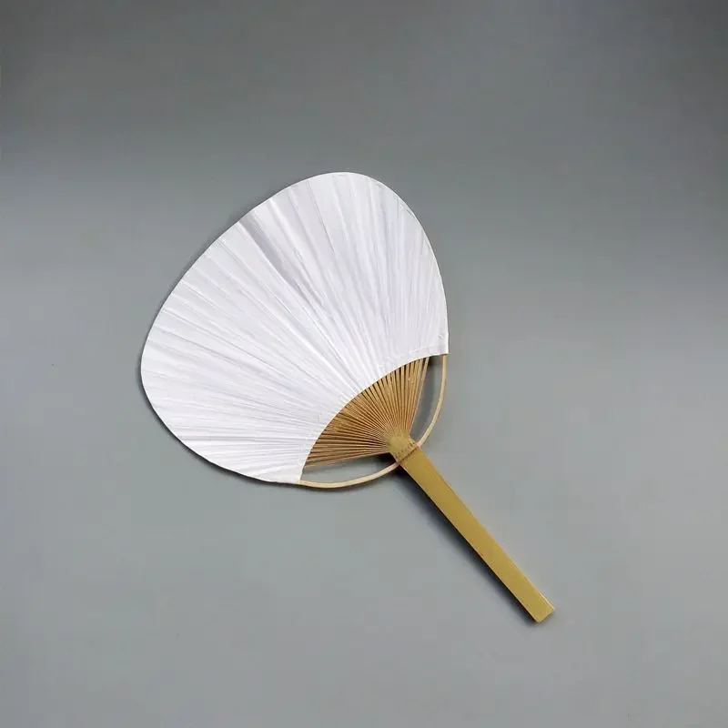 10/20/50pcs Pai Pai Bambu Pure White Bamboo Handle Blank Calligraphy Painting Blank Group Fan White Fan Summer