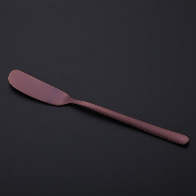 Roestvrijstalen Mes Boter Cutter Schraper Gebruiksvoorwerp Jam Spreader Spatel Ontbijt Tool Fondue Kaas Rasp Snijmachine: Paars