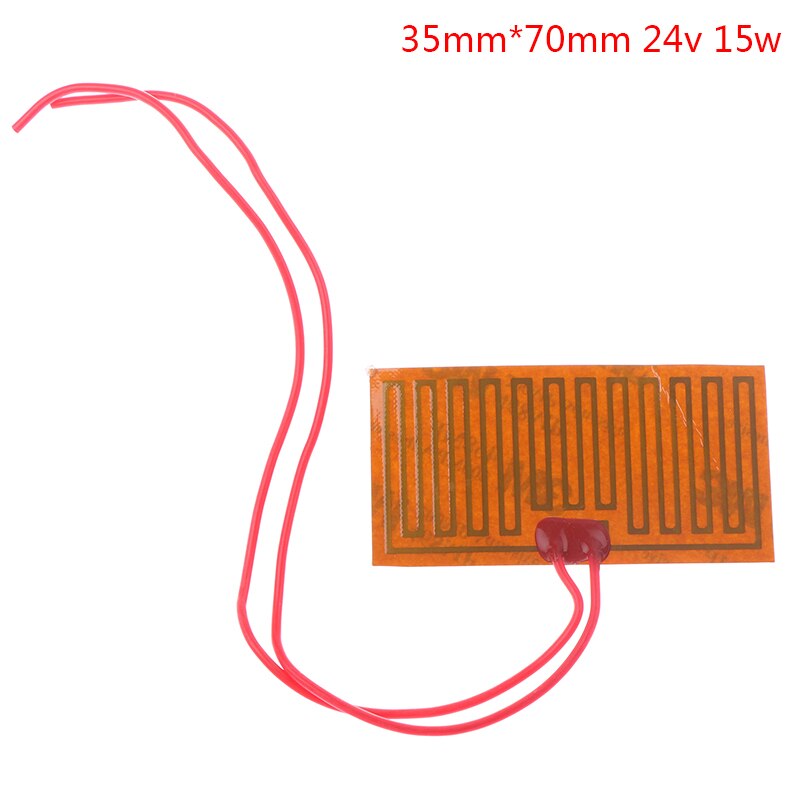 5/12/24V Pi Verwarming Film Plaat Polyimide Elektrische Verwarmde Panel Pad Mat Lijm: 7