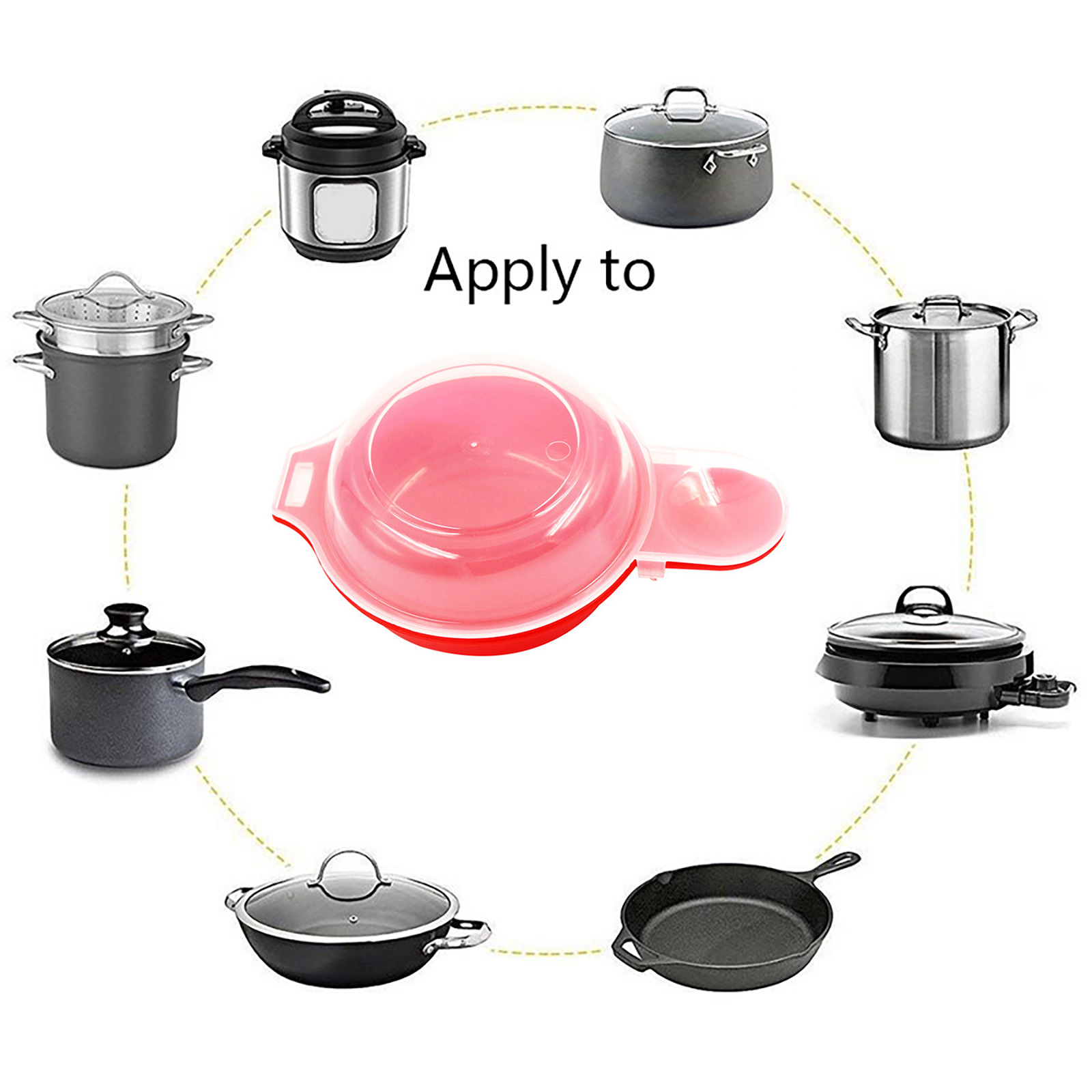 2 stks/set Magnetron Eierkoker 1 Minuut Snelle Magnetron Kaas Eieren Fornuis PP Gebruik Thuis Keuken Koken tool