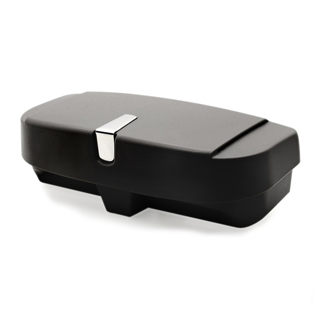 Bil solbriller veskeholder brilleboks hengende oppbevaringspose holder solskjerm solkrem deksel auto dekorasjon bil tilbehør: Svart