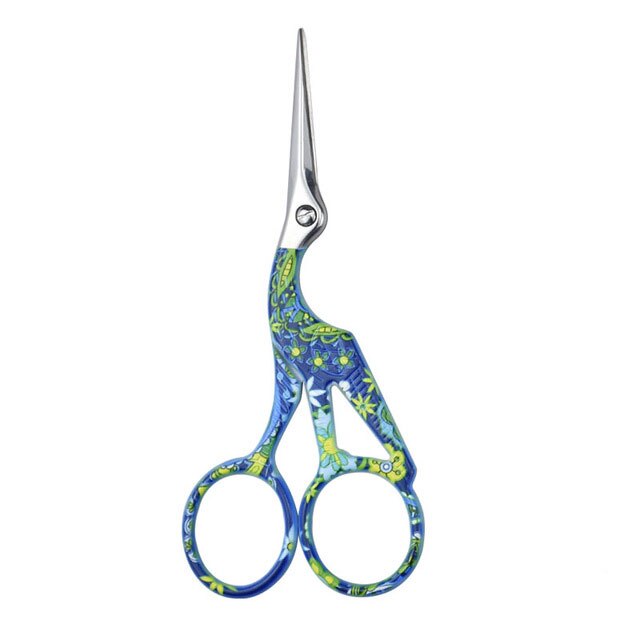 Small Tailor Scissors Cross Stitch Sewing Tools Home Paper-cut Scissors Sharp Shears Women Silver Handcraft Sewing Accessories: 2-blue