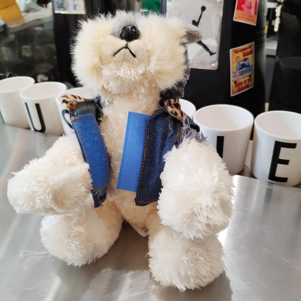 Simulatie Jas Dragen Schnauzer Knuffel Gevulde Dier Hond Speelgoed Voor Kinderen Onderwijs Home Decoratie Fatsoenlijke Bed Speelgoed