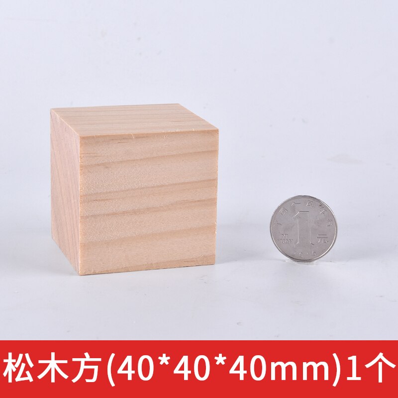 Natural Unfinished Solid Pine Wood Blocks Wood Cubes for Puzzle Making Photo Blocks Crafts and DIY Projects: 40x40x40mm 5pcs