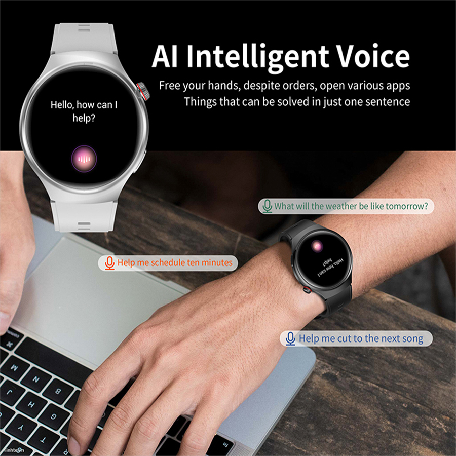 2025 Nuovo orologio 4 pro accorto guarda per uomo donna regalo in sport SmartWatch design definitivo Bluetooth chiamata telefonica orologio da polso cinturino GPS