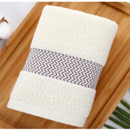T149A light brown ivory green Mother's day wedding Cotton home bath towel face towel: ivory