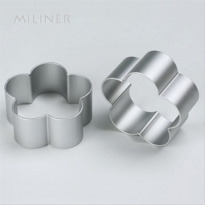 Pruimenbloemvormige aluminium mal suiker ambachtelijke koekje koekengereedschap taart gebak bakvorm gereedschap bakgereedschap voor taarten