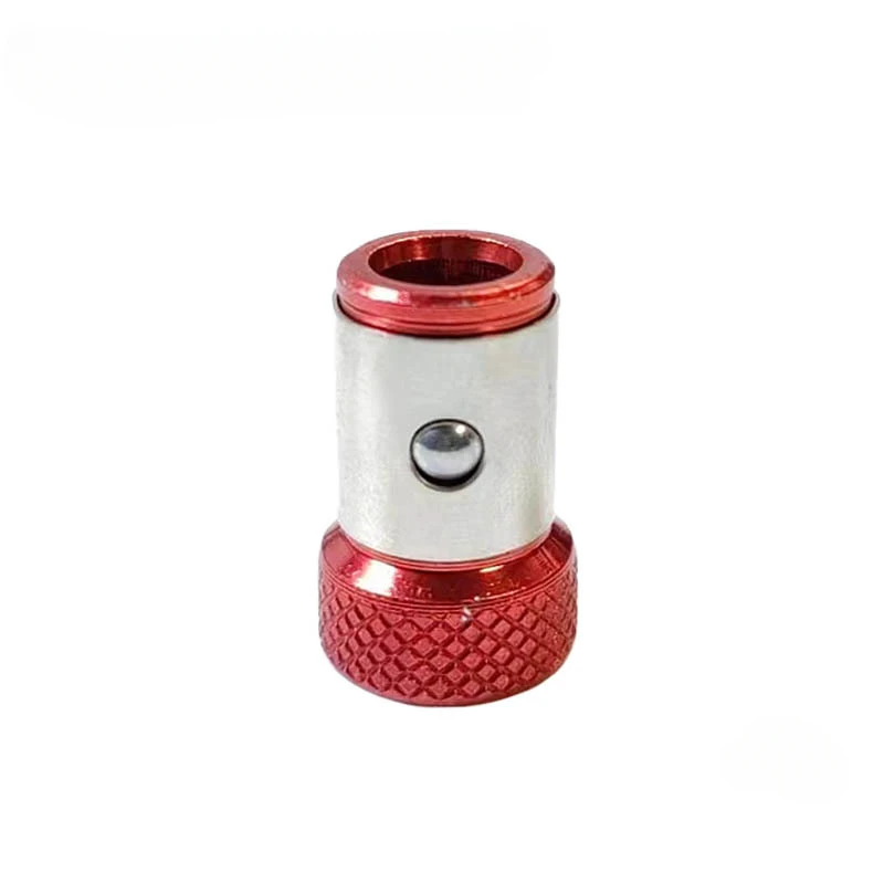 Magnetisk ringskrutrekker bitsholder kryss phillips magnet 1/4 sterk magnetiserer avtakbar del adapter skrutrekker elektroverktøy: Svart