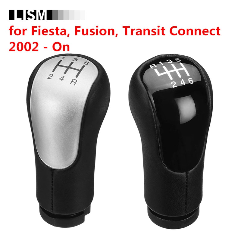 Gearskifteknap til ford fiesta fusion transit connect 2002- på gearskifter pomo gearskifte skiftegreb håndtag penhoved kuglearm