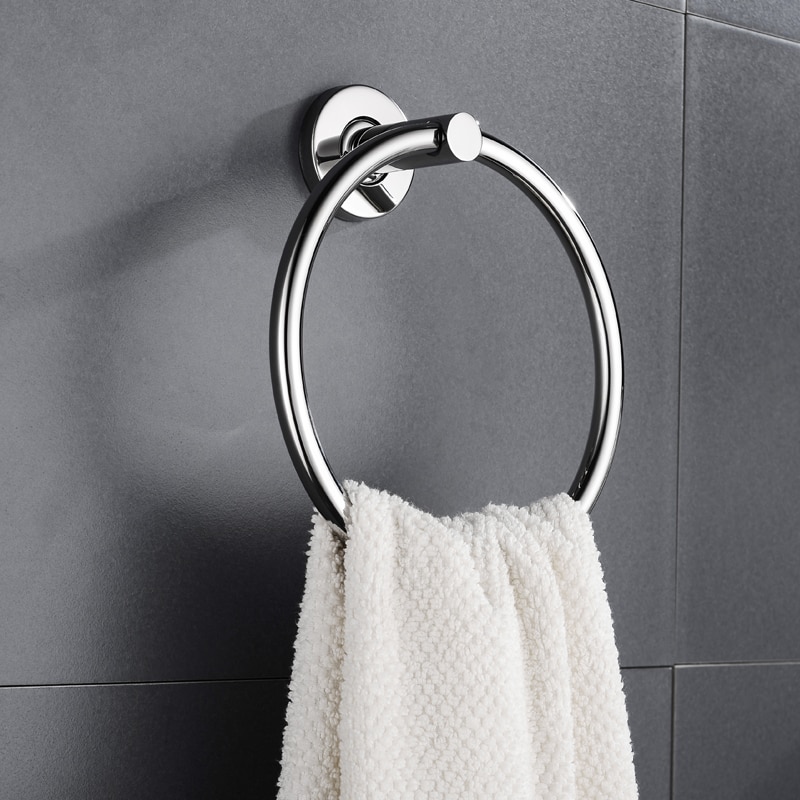 SUS 304 in Acciaio Inox Attrezzatue e Accessori per il Bagno impostato Cromo Lucido Mensola di Vetro di Carta di Supporto Del Tovagliolo asciugamano sbarra Gancio Accessori per il Bagno