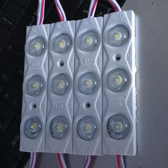 waterproof 2835 3LEDs Injection module super bright led modules lighting white/Warm /red/green/blue/Yellow Dc12V